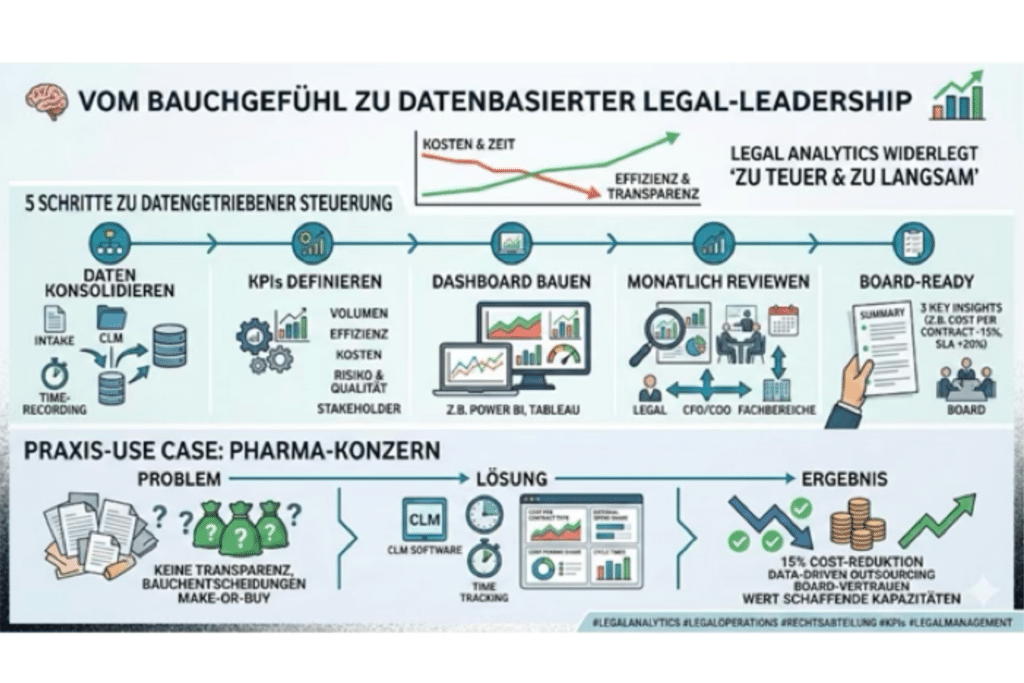Analytics & Steuerung – Vom Bauchgefühl zu datenbasierter Legal-Leadership